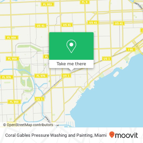 Mapa de Coral Gables Pressure Washing and Painting