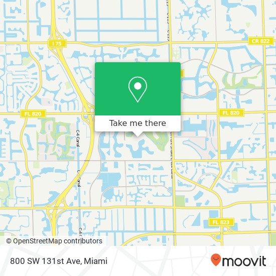 Mapa de 800 SW 131st Ave