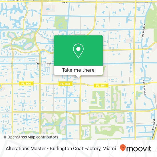 Mapa de Alterations Master - Burlington Coat Factory