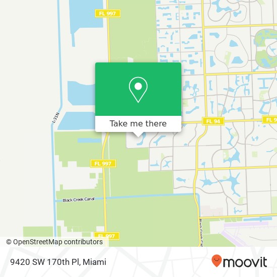 9420 SW 170th Pl map