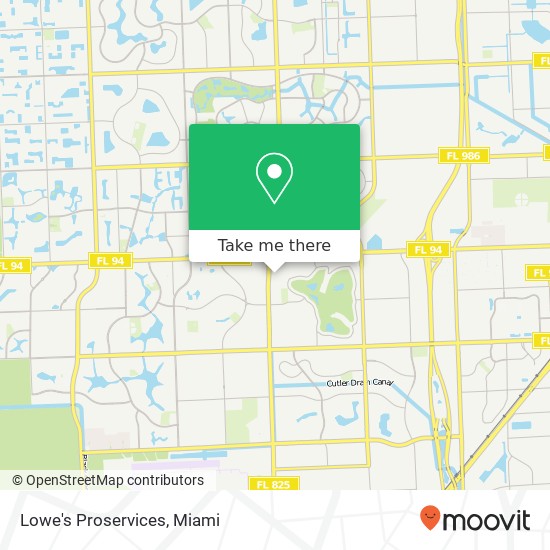 Lowe's Proservices map