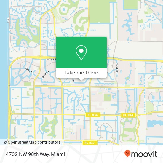 4732 NW 98th Way map