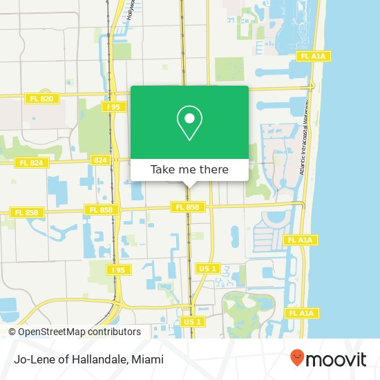 Jo-Lene of Hallandale map