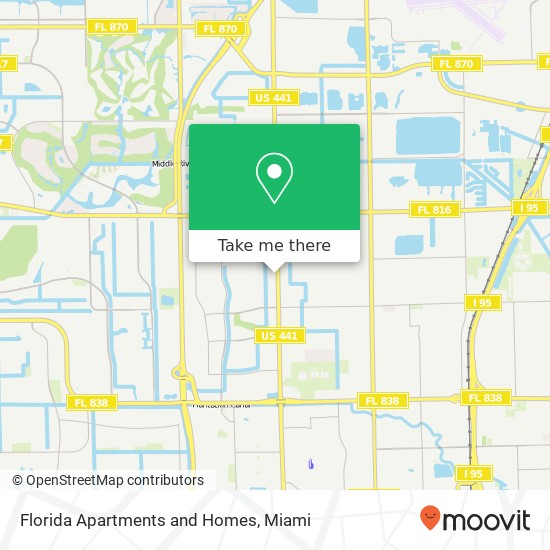 Florida Apartments and Homes map