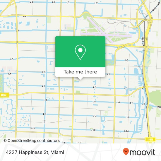 Mapa de 4227 Happiness St