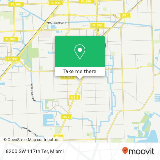 Mapa de 8200 SW 117th Ter