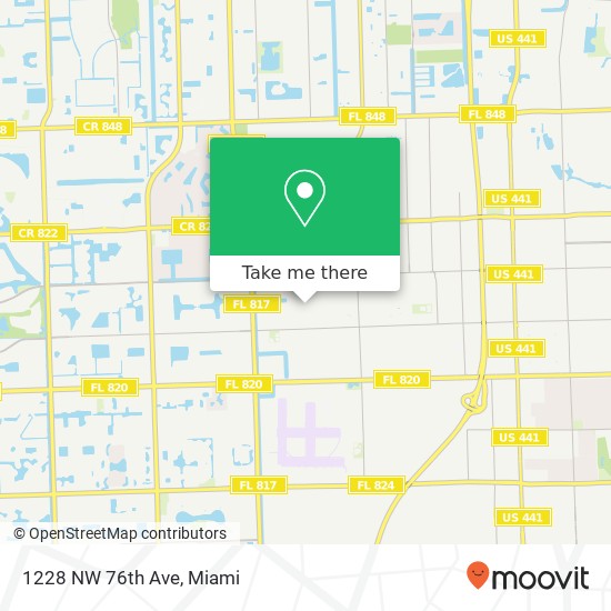 1228 NW 76th Ave map