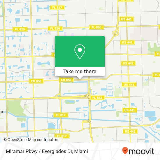 Miramar Pkwy / Everglades Dr map