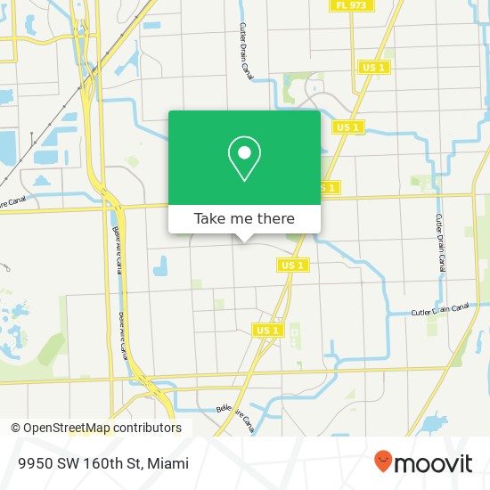 9950 SW 160th St map