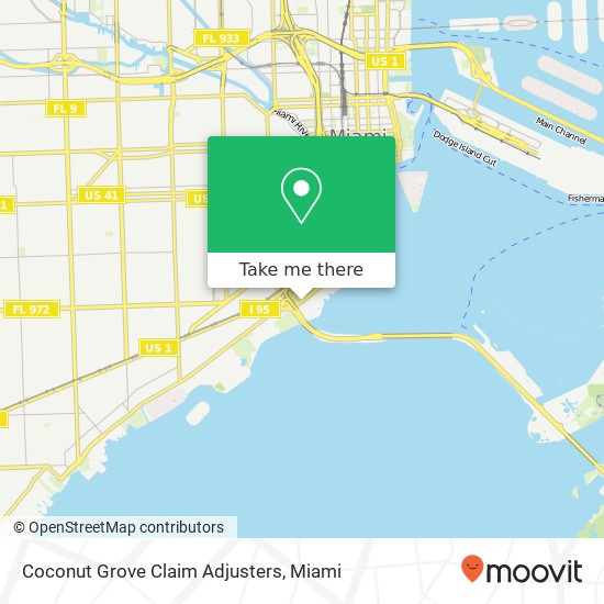Mapa de Coconut Grove Claim Adjusters