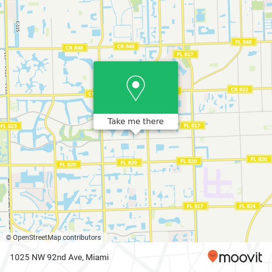 Mapa de 1025 NW 92nd Ave