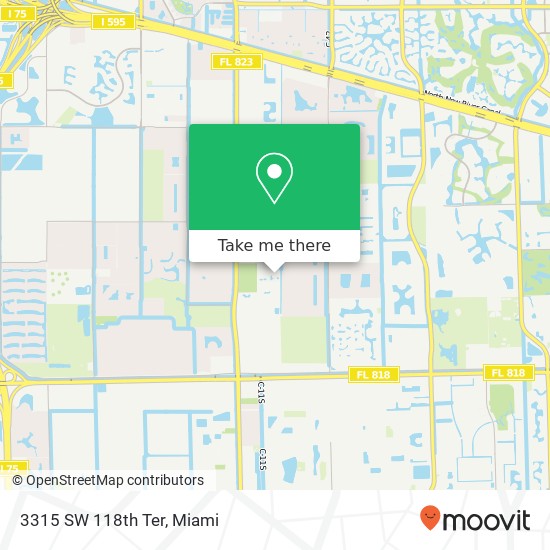 3315 SW 118th Ter map