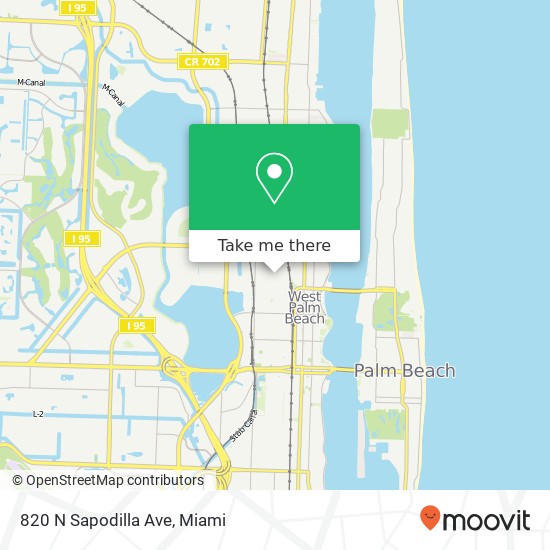 820 N Sapodilla Ave map