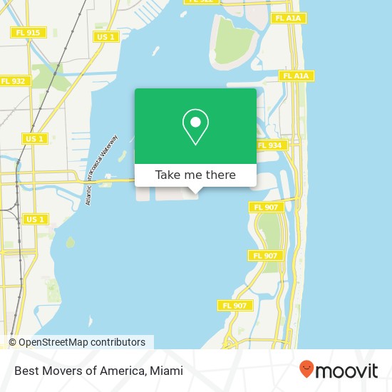 Mapa de Best Movers of America