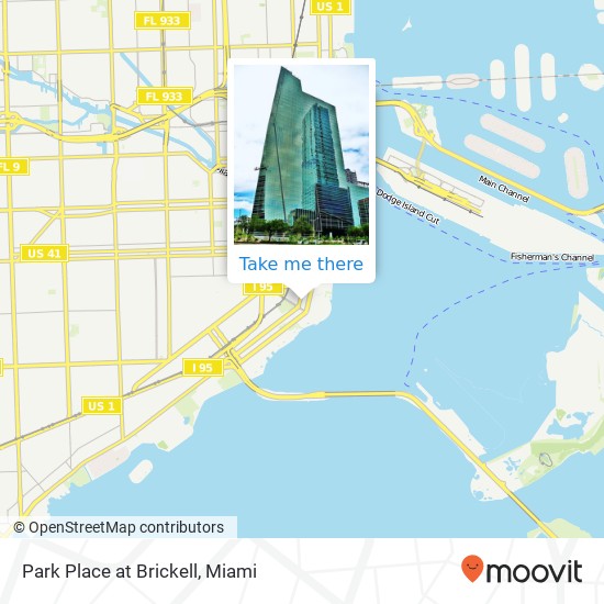 Park Place at Brickell map