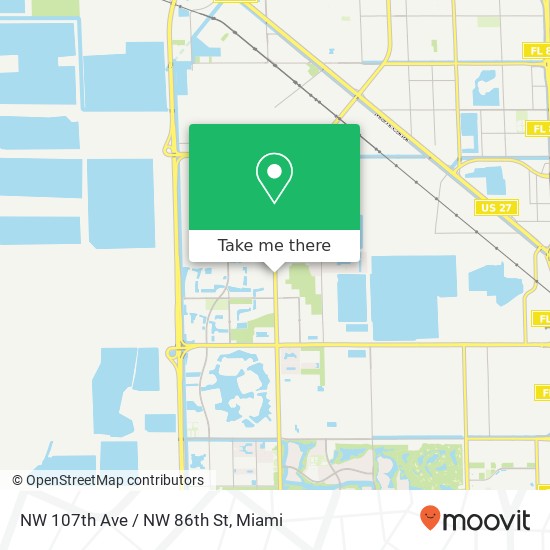 Mapa de NW 107th Ave / NW 86th St