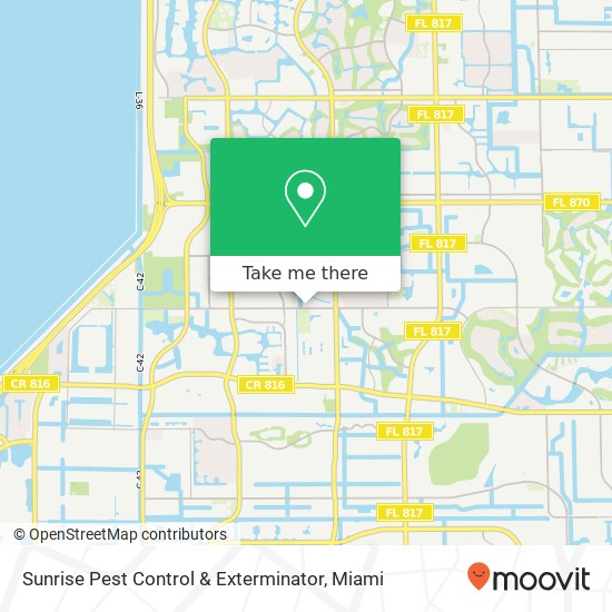 Sunrise Pest Control & Exterminator map