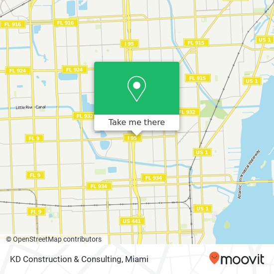 Mapa de KD Construction & Consulting