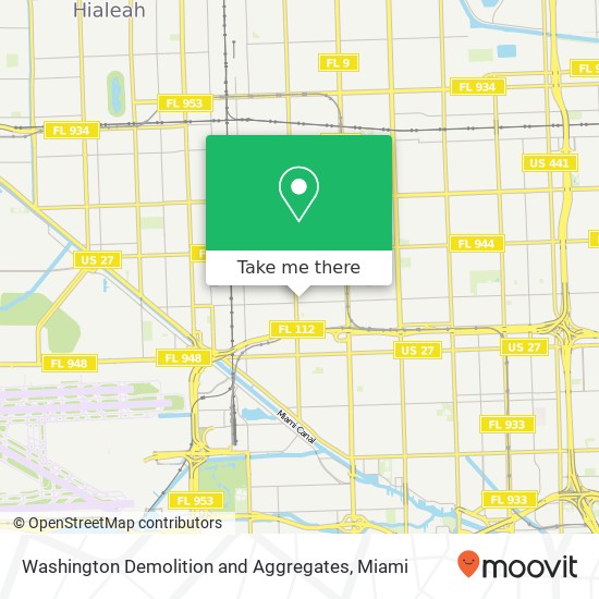 Washington Demolition and Aggregates map