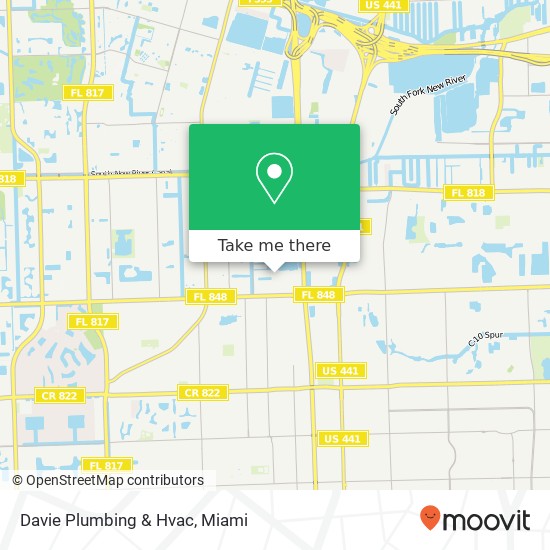 Davie Plumbing & Hvac map