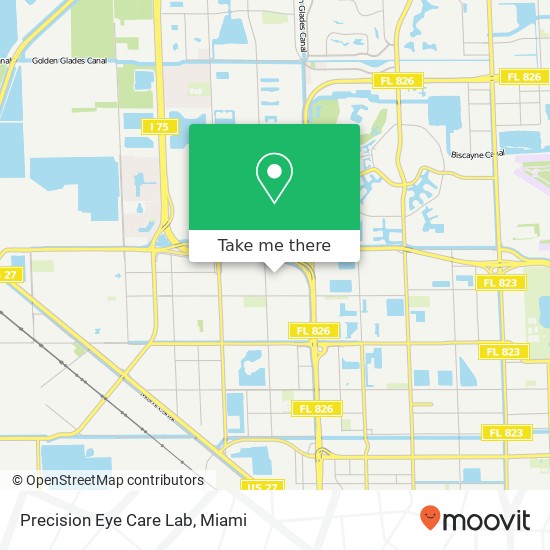 Mapa de Precision Eye Care Lab