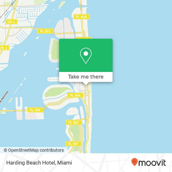 Mapa de Harding Beach Hotel