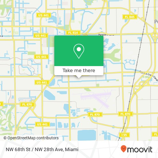 Mapa de NW 68th St / NW 28th Ave