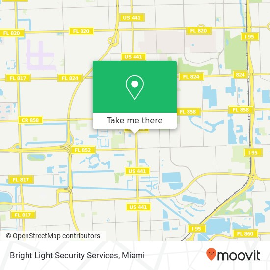 Bright Light Security Services map