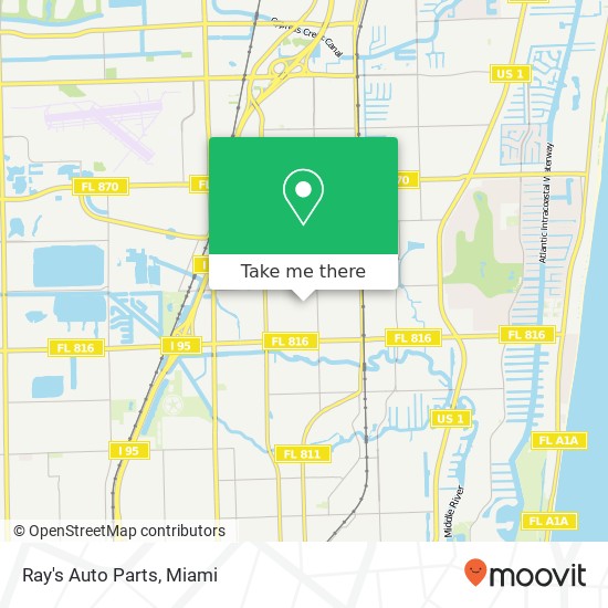 Ray's Auto Parts map