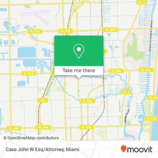 Case John W Esq/Attorney map