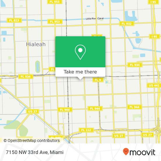 Mapa de 7150 NW 33rd Ave