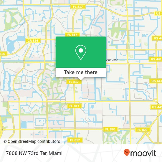 7808 NW 73rd Ter map