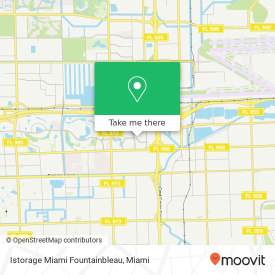 Mapa de Istorage Miami Fountainbleau