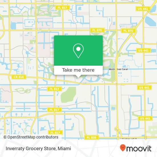 Mapa de Inverraty Grocery Store