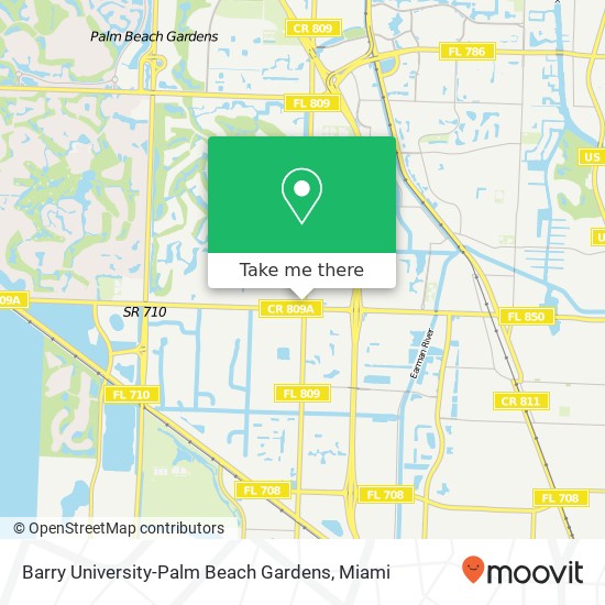 Barry University-Palm Beach Gardens map
