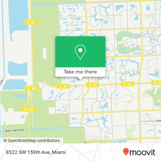 Mapa de 8522 SW 159th Ave