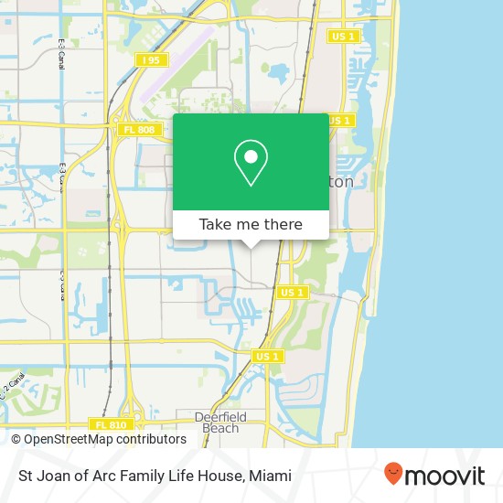 St Joan of Arc Family Life House map