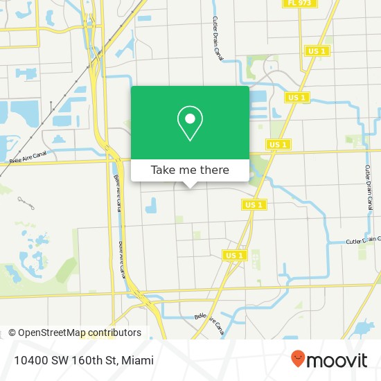 10400 SW 160th St map