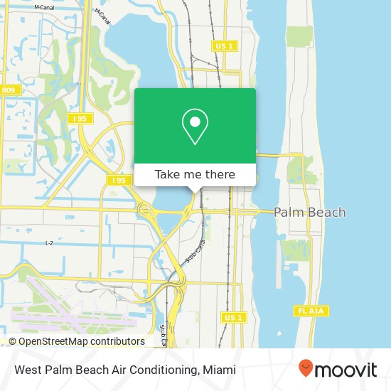 West Palm Beach Air Conditioning map