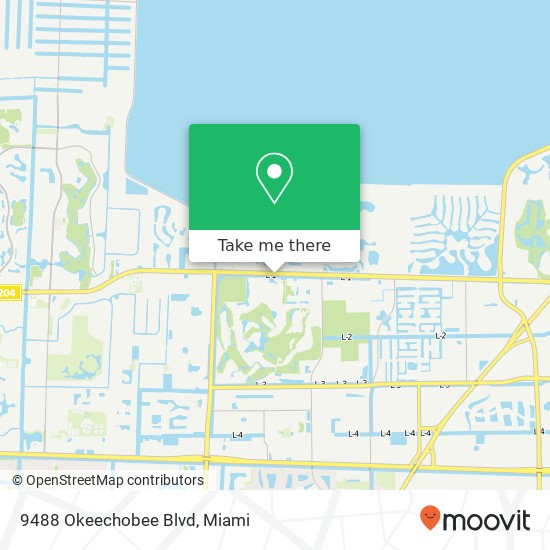 Mapa de 9488 Okeechobee Blvd