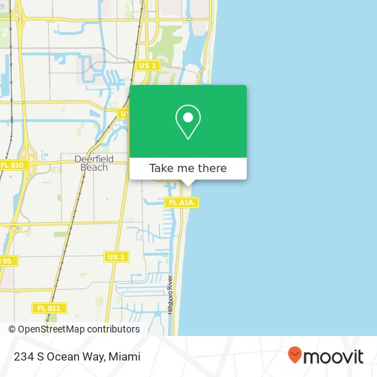 234 S Ocean Way map