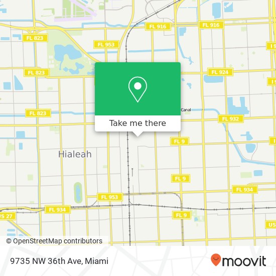 9735 NW 36th Ave map