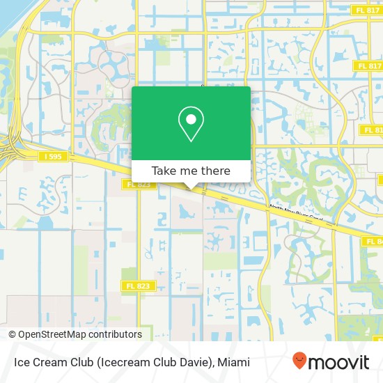 Mapa de Ice Cream Club (Icecream Club Davie)