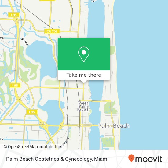 Palm Beach Obstetrics & Gynecology map