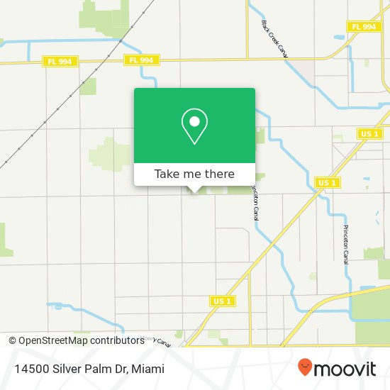 14500 Silver Palm Dr map