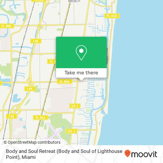 Mapa de Body and Soul Retreat (Body and Soul of Lighthouse Point)