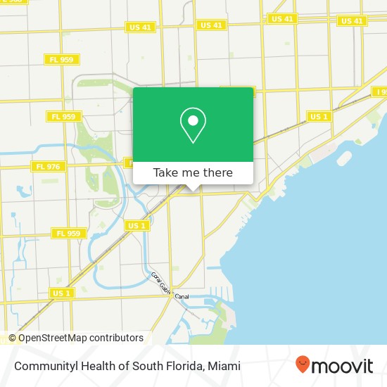 Mapa de Communityl Health of South Florida