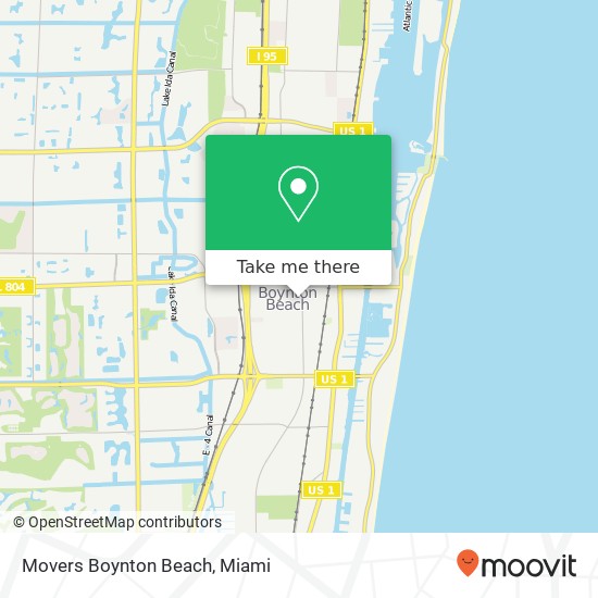 Mapa de Movers Boynton Beach