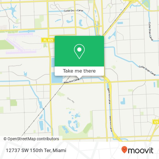 12737 SW 150th Ter map