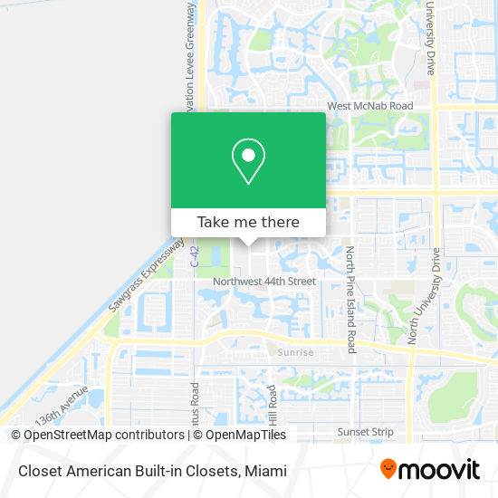 Mapa de Closet American Built-in Closets